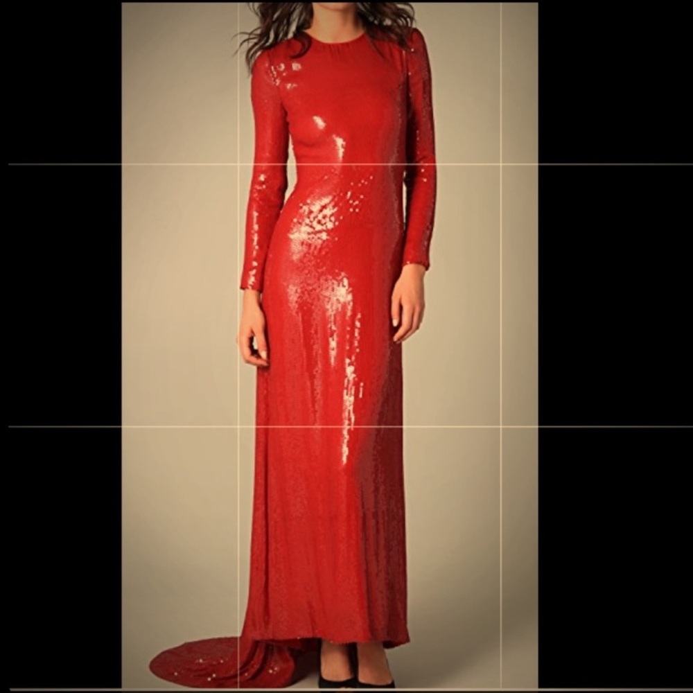 DVF Marisa Red Dress Size:8 100% Silk
